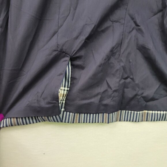 Pendleton Womens Navy Brown Plaid 2 Button Pockets Blazer Size 16 Academia - Picture 14 of 14